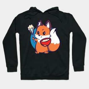 Fox baking with hand mixer Edit Hoodie